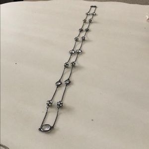 Stella and Dot Chelsea necklace-hematite